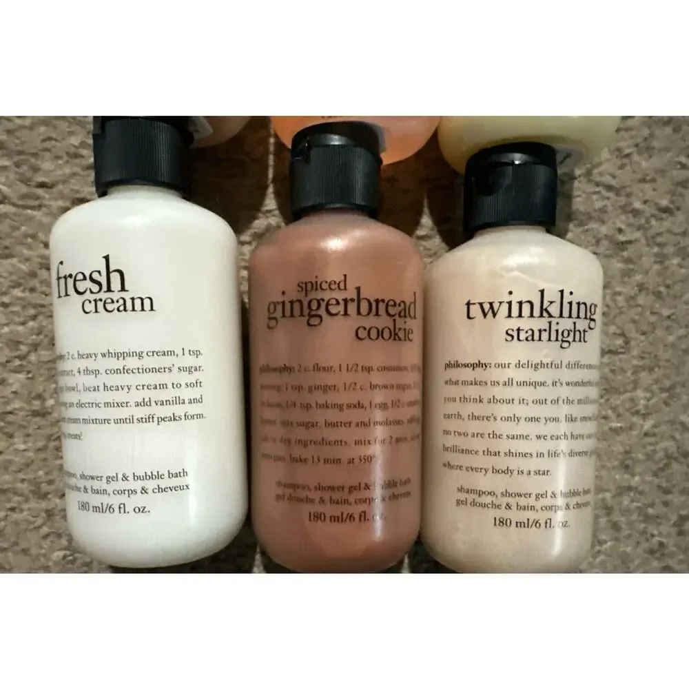 9 NEW Philosophy Various Scents 3-in-1 Shower Gel Shampoo Bath 6 oz Each SEALED